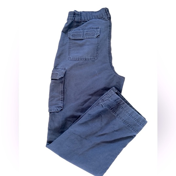 Red Head Streetwear Cargo Pants Duck Canvas Men’s Size 33 Double Knee Dark Gray - Picture 2 of 10